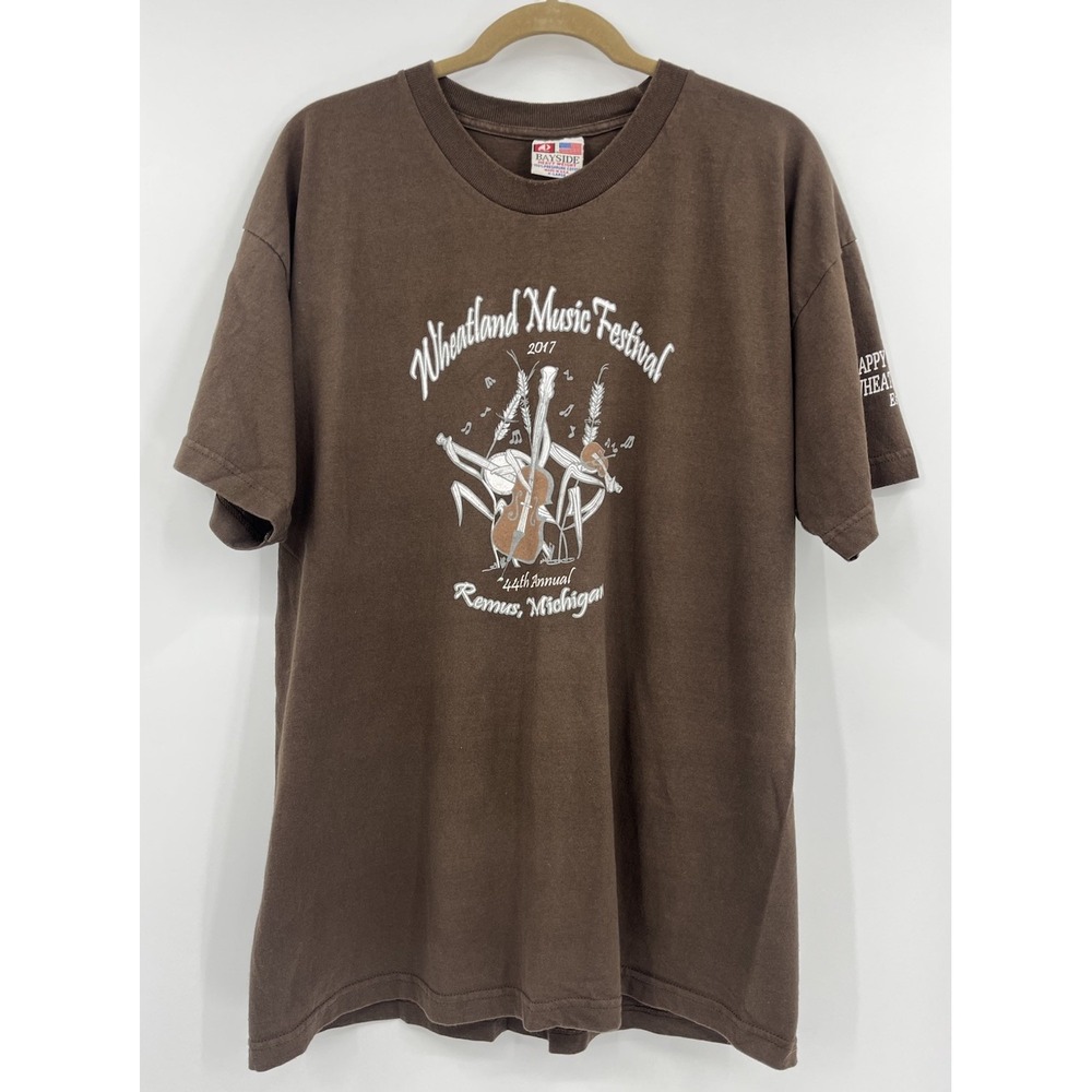 Wheatland Music Festival 2017 T-Shirt Remus, Michigan Size XL USA Made